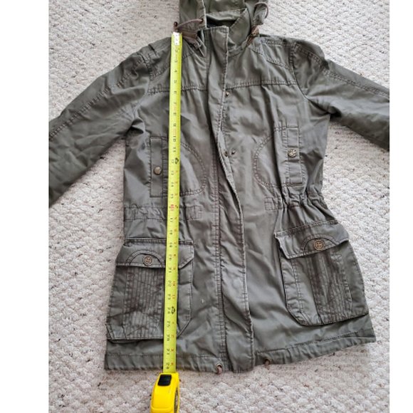 MANGO Olive Green Military Jacket + Faux Fur Vest - Picture 11 of 15